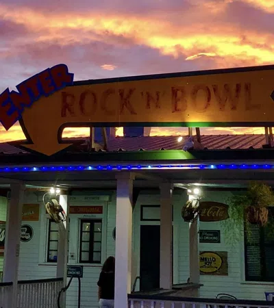 a building with a sign on it