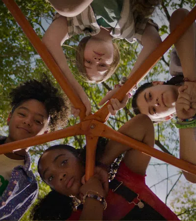 a group of people on a roller coaster