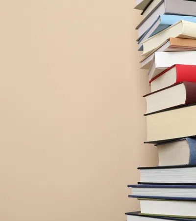a stack of books