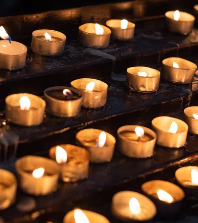 a group of candles