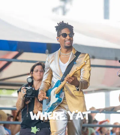 Jonathan Batiste holding a camera