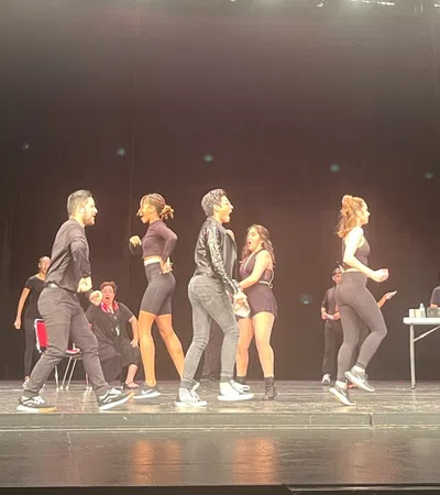 a group of people on a stage