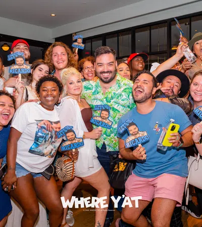 a group of people posing for a photo