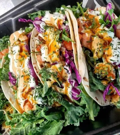 a plate of salad