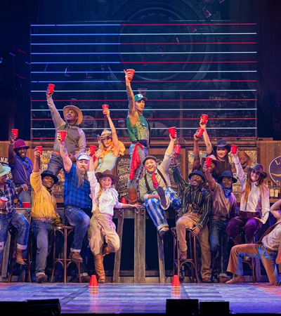 a group of people on a stage