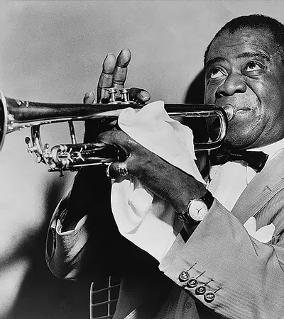 a man playing a trumpet