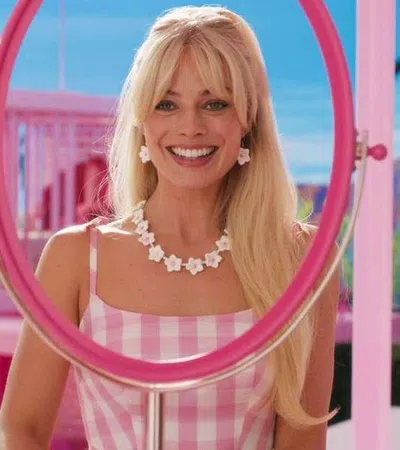 Margot Robbie smiling for the camera