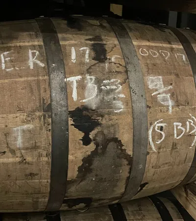 a close-up of barrels
