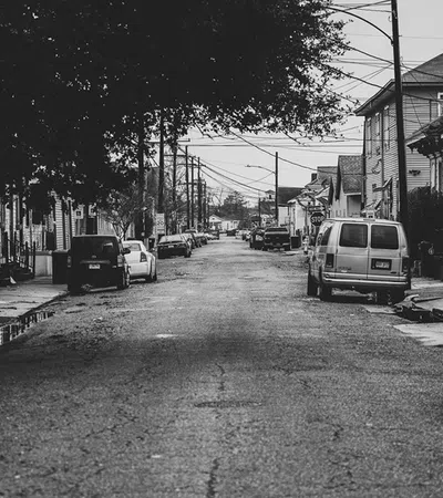 a street with cars parked along it