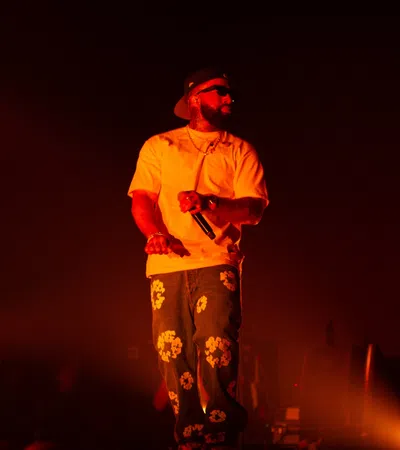 a man on a stage
