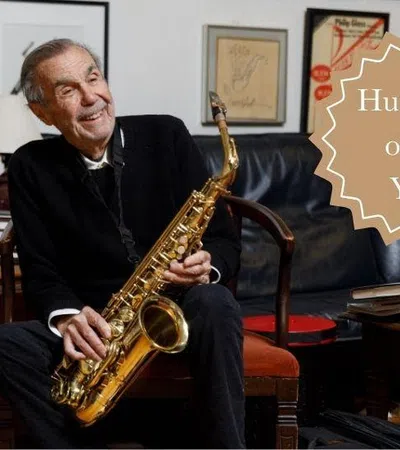 a person playing a saxophone