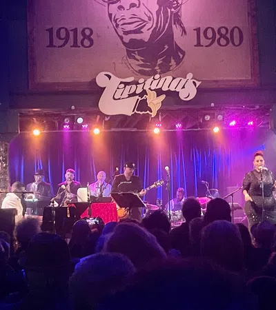a group of people on a stage