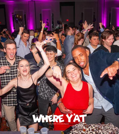a group of people dancing