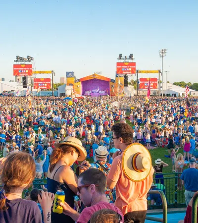 a large crowd of people at a concert