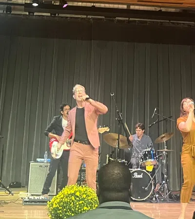 a group of people on a stage
