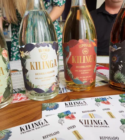 a group of glass bottles