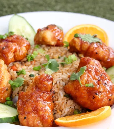 a plate of food