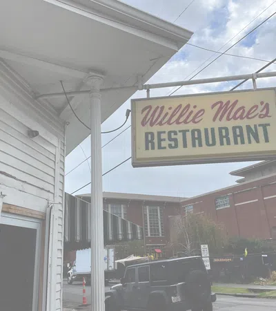 a large sign on a building