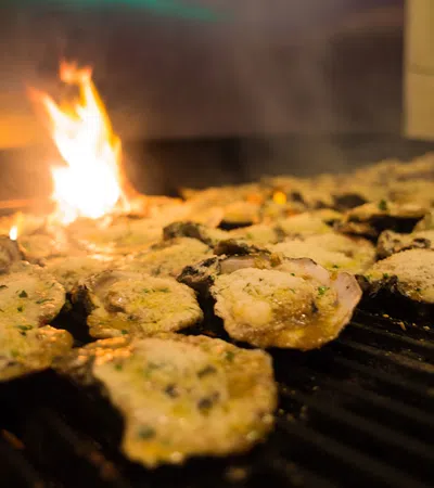 food on a grill
