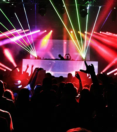 a crowd of people at a concert