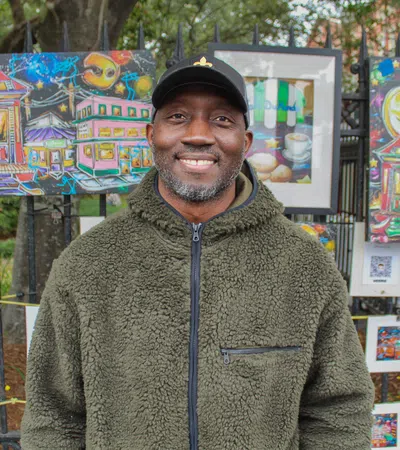 a person wearing a hat
