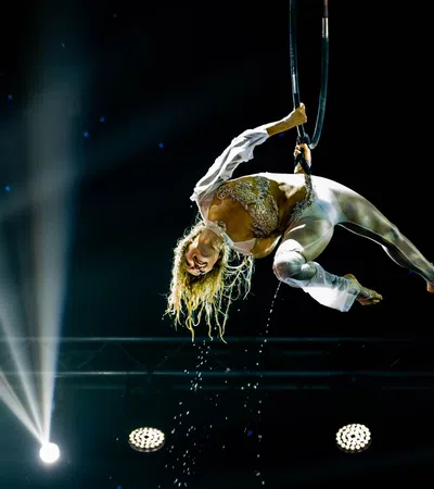 a person from a rope