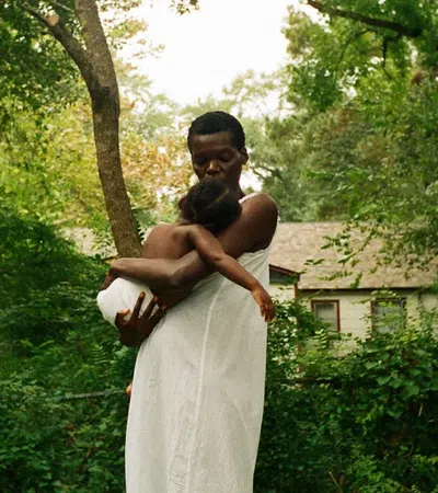 a man and woman posing for a picture