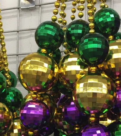 a group of colorful ornaments