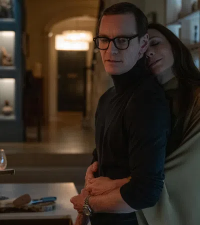 a man and woman hugging