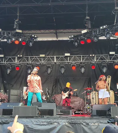 a group of people on a stage
