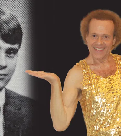 Richard Simmons et al. posing for a picture