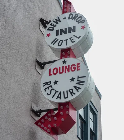 a sign on a building