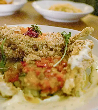 a plate of food
