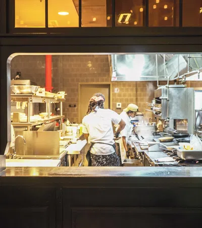 a chef cooking in a restaurant
