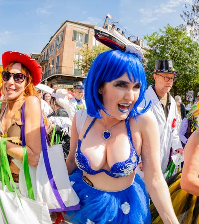 a group of people in clothing