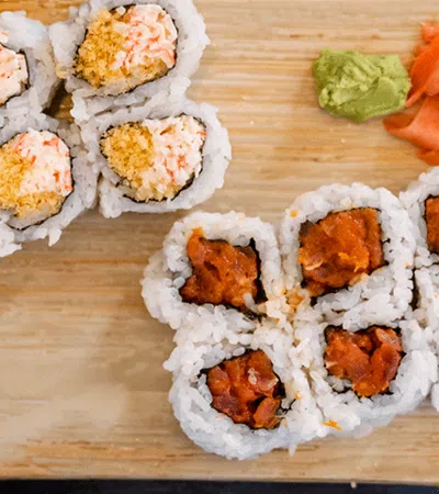 sushi on a plate