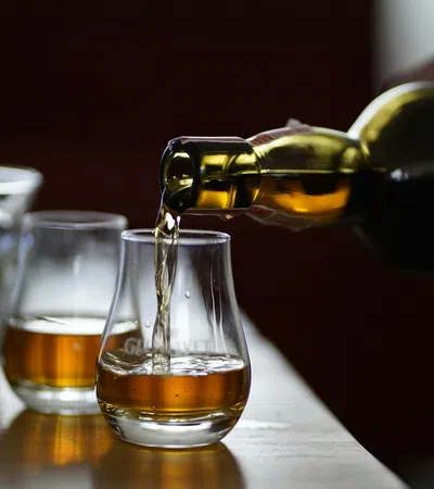 a few glasses of liquid
