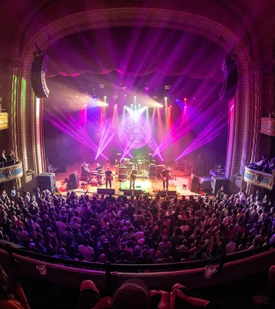 a large audience in a concert