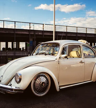 a car parked outside