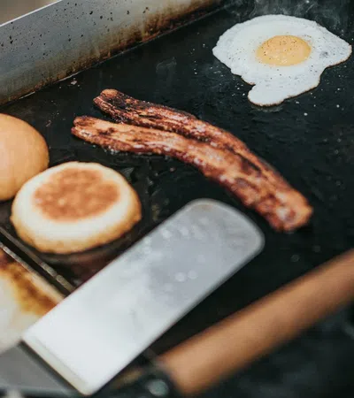 food on a pan