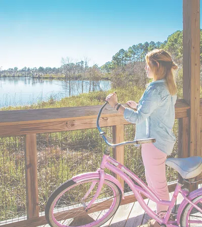 a person on a bike