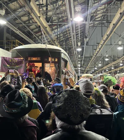 a crowd of people in a train station