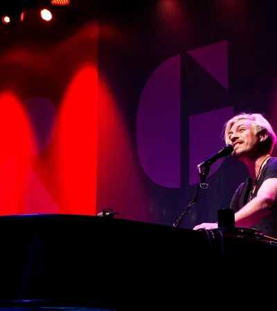 a person on a stage