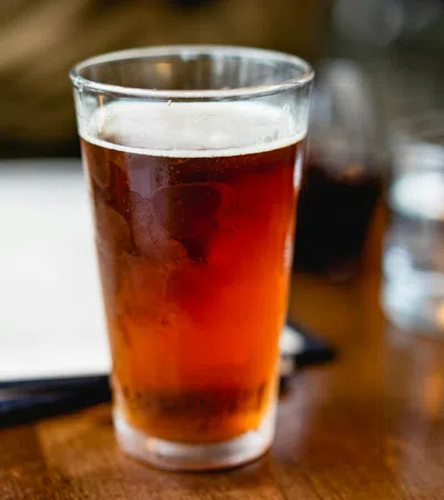 a glass of beer