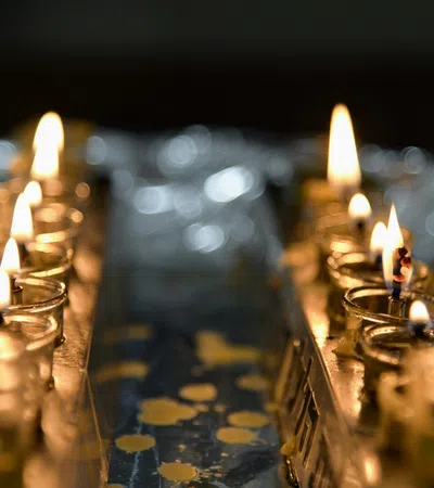 a group of candles