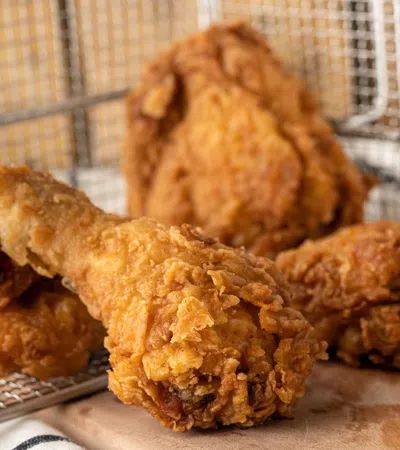 a group of chicken nuggets