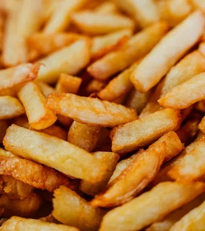 a pile of french fries