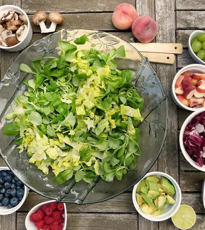 a table full of food