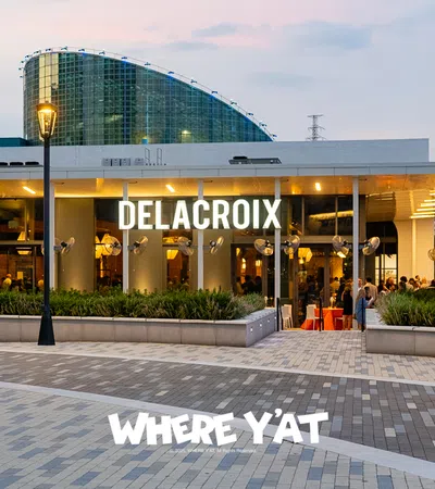 One of the newest Restaurant under Besh Restaurant Group on Tuesday, September 16, 2025. The Opening of Delacroix at Spanish Plaza Riverwalk.  #brg2025 #beshrestaurantgroup #whereyatnola2025.