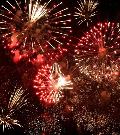 fireworks in the sky